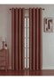 Linen Black Out Plum Color Rustic Curtain Eyelet Ring Pipe Ring Decorating Curtain