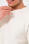 Ecru Crew Neck 100% Cotton Breathable Fabric Comfortable Fit Men's T-Shirt // 4001-Ecru - 4