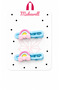 Girl's Colorful Figured Snap Buckle Set of 2 – Cute Bear, Ice Cream, Rainbow and Paw Patterned Side Buckle - 2