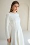 Hijab Dress Ecru Zipper Detailed Dress Hijab Evening Dress Hijab Graduation Dress - 6