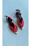 Icon Red Lace Ankle Strap Ballerinas - 4