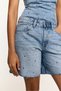 Parıltılı denim şort - 3