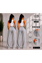 2-Piece Wide Leg Sweatpants Gray Daily Use Loose Fit - 3