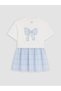 Lcw Kids Bow Embroidered Girls' Dress