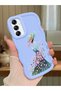 Samsung Galaxy A14 5g Compatible Case Camera Protector Blue Silicone Couple Phone Case Girl Pattern