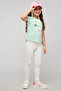 Sequined T-Shirt with Crew Neck and Short Sleeves - 3