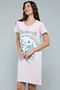 Cinnamoroll Print Nightdress with Crew Neck and Short Sleeves - 3