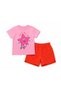 Flying Star Orange Muslin Shorts & Pink T-Shirt Girls' Set (12 Months-6 Years) - 3