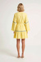 Women's V-Neck Spanish Sleeve Mini Dress %100 Cotton Woven Belted Striped Detailed Daily Casual Modern - 5