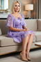 Women's Plus Size Polka Dot Chiffon Dress Square Neck Angel Sleeve a Line Cut Mini Length Daily Casual - 3