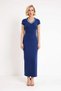 Women's Striped V-Neck Bodycon Maxi Dress Ay Sleeve Short Sleeve Viscose Rib Soft Knitted Daily Casual - 4