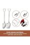 2pcs Creative Dessert Scoop Ice Spoon - Portable & Durable for Home, Restaurant, Hotel, Outdoor Camping - 6