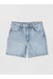 Blue Regular Fit Women's Jean Shorts - 5