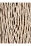 Brown Elastic Waist Patterned Women's Capri Pants - 6