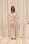 Posada Slim Fit White Long Knitwear Dress - 2