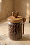 Amora Acacia Lid 3-Piece Jar Set with Measuring Spoons - 4