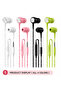 Wired Stereo Earbuds with Microphone, 3.5mm Audio Jack, Multi Color