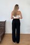 Women's Adjustable Waist Double Pocket Sweatpants Black - Ms0001418 - 5