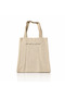 Eco-Friendly Cotton Canvas Tote Bag with Arabic Calligraphy & Heritage Leather Patch, Reusable Shopping Bag with Side Pocket, 37x31x13 cm, Natural Beige - 4
