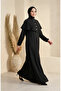 Button Detailed Vest Dress Double Set 2275-05 Black - 2