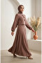 Double Suit with Double Fabric Skirt 5721-05 Milk Coffee - 3