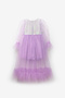 Lilac Long Tulle Skirted Glitter Girls' Evening Dress Graduation Gown - Harriet - 3
