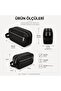 2208 Men's Black Leather Multi-Compartment Double Handle Personal Care and Hand Bag - 7
