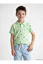 New Season Lcw Kids White Printed Boys' T-Shirt Set