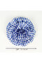 Blue and White Gingham Large Rose Clip Buckle - 2