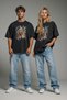 Oversize Unisex 100% Cotton Horse Printed Black T-Shirt |   Western Graphic Text Streetwear T-Shirt