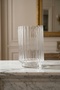 Aura Striped Transparent Glass Vase - 21 cm - 2