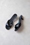 Denis Women's Heeled Leather Sandals Black - 2