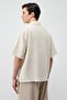 Stone Lyocell Blended Short Sleeve Men's Shirt - 7