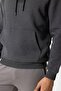 Anthracite Regular Fit Cotton Hooded Sweatshirt - 4