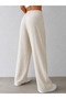 Women's Wide-Legged Trousers with Front Pockets, Comfortable Fit, Linen, Casual and Stylish Pants - 7