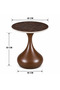 طاولة خدمة سيراميك دائري SHS-037S BROWN - 2