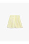 Striped Poplin Mini Shorts - 4