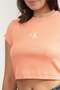 Women's orange t-shirts - 4