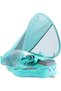 Baby Swim Float with Canopy,Non-Inflatable Solid,Tail Design,Anti-Flip,Skin-Friendly Material,for Toddler Boys Girls 3-24 Months,Green