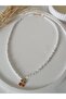 Cherry Necklace Women White Beads Kids Necklace Short Choker - 2