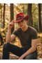 Unisex Internally Adjustable Metal Buckle Patterned Cowboy Hat Fedora Hat - 5