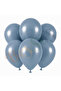 Blue Glass Color Latex Retro Balloon (30 cm) - 6 Pieces