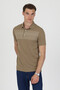 Polo Collar Cotton Pocketless Short Sleeve T-Shirt - 4