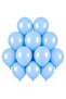 Blue Color Latex Macaron Balloons (30 cm) - 12 Pieces