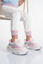 White-Powder Lightweight Lace-Up Children's Sports Shoes Frank P - 3