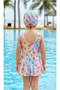 Girl's Skirted Swimsuit and Cap Set Sea Pool Swimsuit - 2