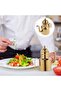 Stainless Steel Oil Dispenser, Bottle for Kitchen, Cooking Oil Container with Lid & Curved Handle, Gold Bottle Pot for Home/Hotel/Restaurant - 6