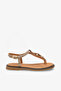 Karen Women's Sandals with Genuine Leather Accessories - Beige Suede