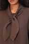 Women's Scarf Shirt and Trousers Two-Piece Set 1492 - Brown - 5