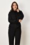 Ruffled Satin Blouse with Belt 46485